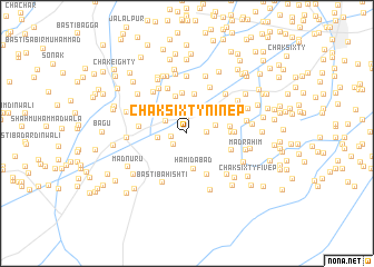 map of Chak Sixty-nine P