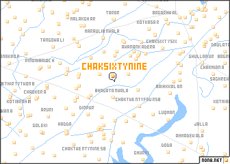 map of Chak Sixty-nine