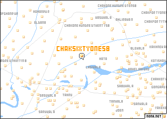 map of Chak Sixty-one SB