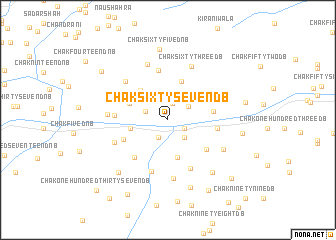 map of Chak Sixty-seven DB