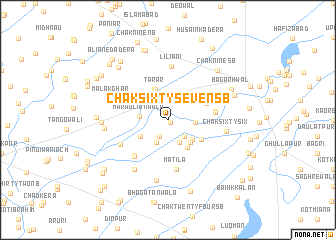 map of Chak Sixty-seven SB