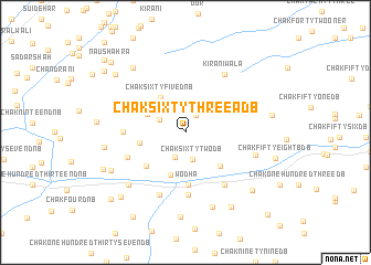 map of Chak Sixty-three A-DB