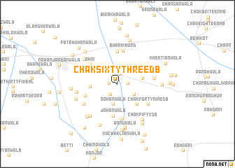 map of Chak Sixty-three DB