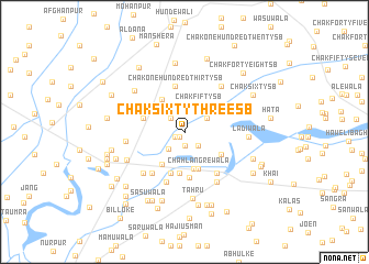 map of Chak Sixty-three SB