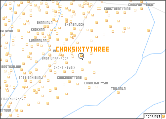 map of Chak Sixty-three