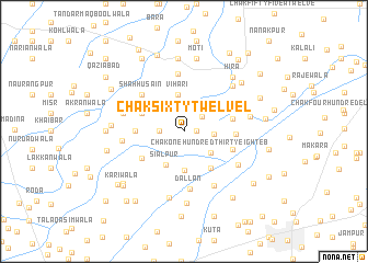 map of Chak Sixty-Twelve L