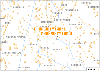 map of Chak Sixty-two ML
