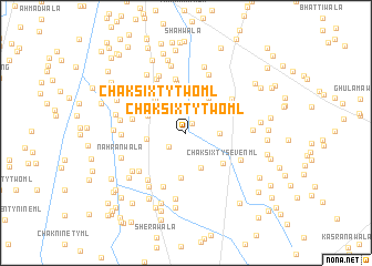 map of Chak Sixty-two ML