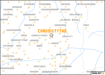 map of Chak Sixty-two