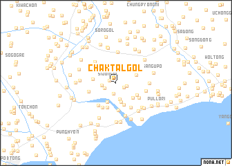 map of Chaktal-gol