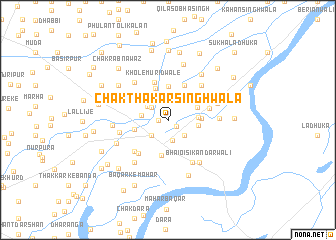 map of Chak Thākar Singhwāla