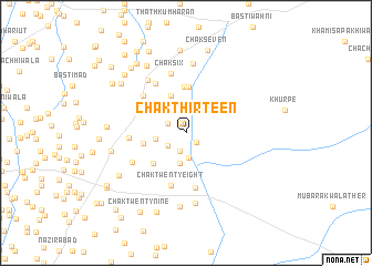 map of Chak Thirteen