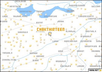 map of Chak Thirteen