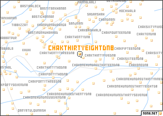 map of Chak Thirty-eight D N B