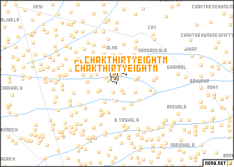 map of Chak Thirty-eight M