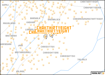map of Chak Thirty-eight