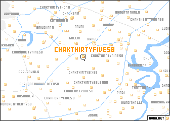 map of Chak Thirty-five SB