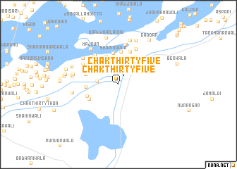 map of Chak Thirty-five