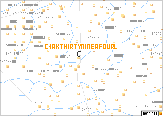 map of Chak Thirty-nine A Four L