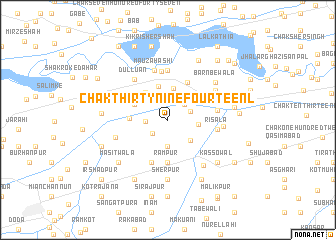 map of Chak Thirty-nine-Fourteen L