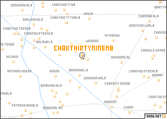 map of Chak Thirty-nine MB