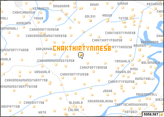 map of Chak Thirty-nine SB