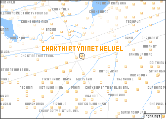 map of Chak Thirty-nine-Twelve L