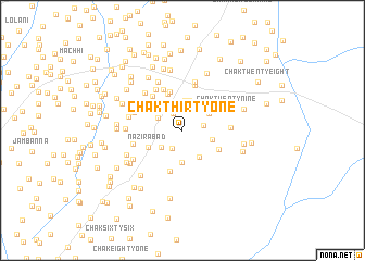 map of Chak Thirty-one