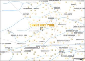 map of Chak Thirty-one