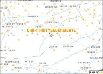 map of Chak Thirty-seven-Eight L