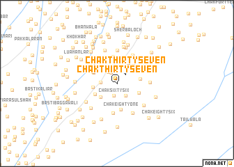 map of Chak Thirty-seven