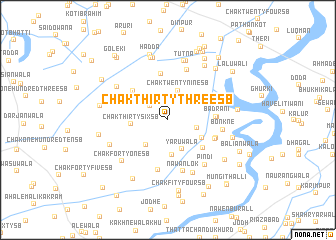 map of Chak Thirty-three SB
