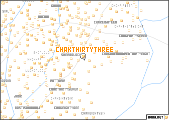 map of Chak Thirty-three