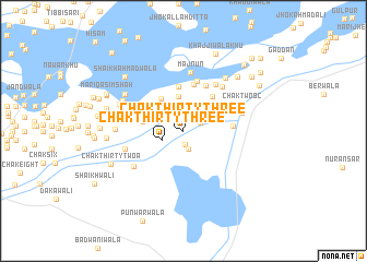 map of Chak Thirty-three