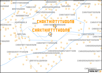 map of Chak Thirty-two D N B
