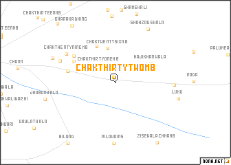 map of Chak Thirty-two MB