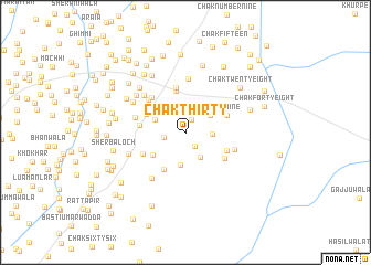 map of Chak Thirty