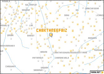 map of Chak Three Faiz