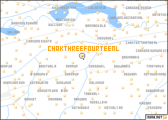 map of Chak Three-Fourteen L