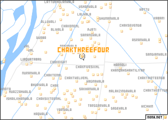 map of Chak Three - Four