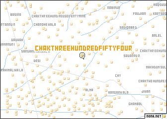 map of Chak Three Hundred Fifty-four