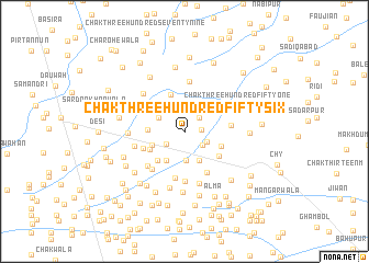 map of Chak Three Hundred Fifty-six