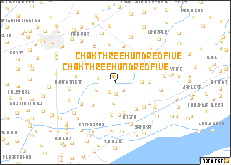 map of Chak Three Hundred Five