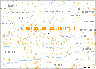 map of Chak Three Hundred Forty-six