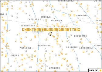 map of Chak Three Hundred Ninety-six