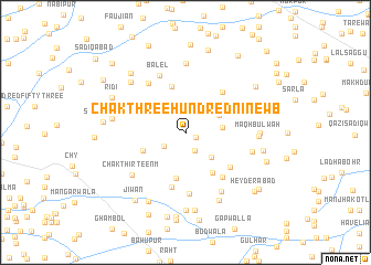 map of Chak Three Hundred Nine WB