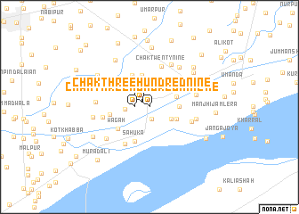 map of Chak Three Hundred Nine