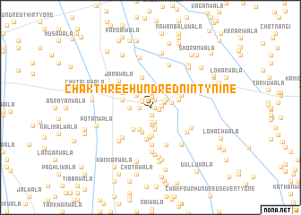 map of Chak Three Hundred Ninty-nine