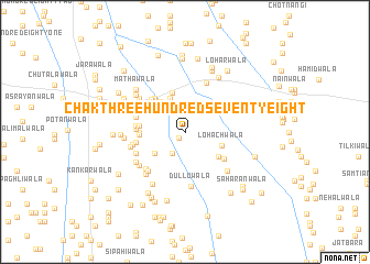 map of Chak Three Hundred Seventy-eight