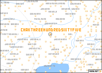map of Chak Three Hundred Sixty-five